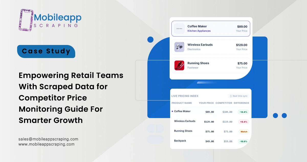 Empowering Retail Teams With Scraped Data for Competitor Price Monitoring Guide For Smarter Growth